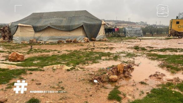 غرق المخيمات في شمال سوريا
