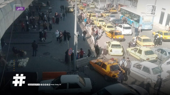 جانب من الازدحام وسط العاصمة دمشق