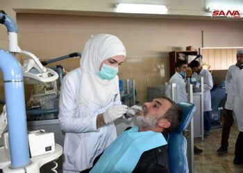 عيادة أسنان في جامعة دمشق (سانا)