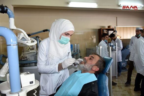 عيادة أسنان في جامعة دمشق (سانا)