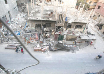 صورة أرشيفية لمخيم خان الشيح