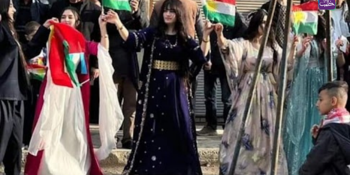 من احتفالات الكرد في عيد النوروز بمدينة الحسكة