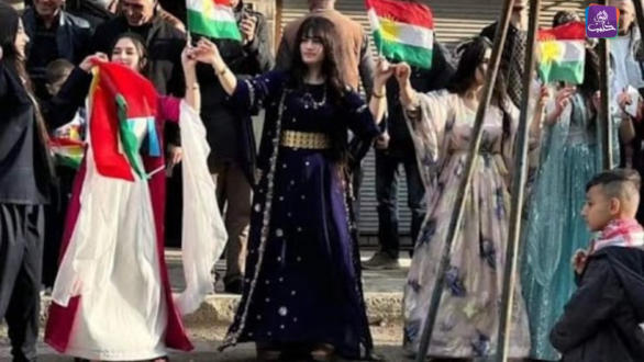 من احتفالات الكرد في عيد النوروز بمدينة الحسكة