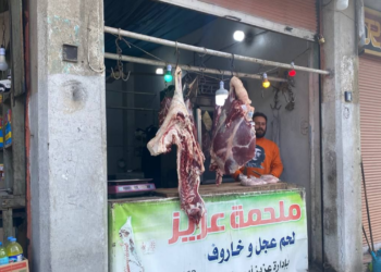 أحد محال الجزارة في الحسكة