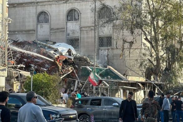 إسرائيل تقصف مبنى القنصلية الإيرانية في دمشق