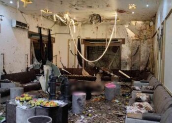 مضافة القحطاني بعد التفجير