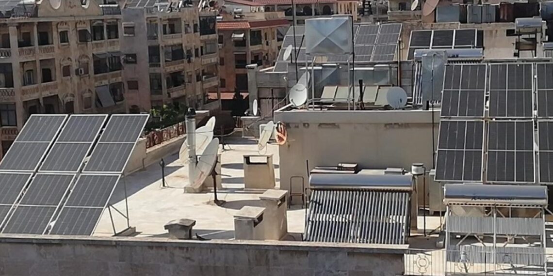 ألواح الطاقة الشمسية في دمشق - أرشيفية