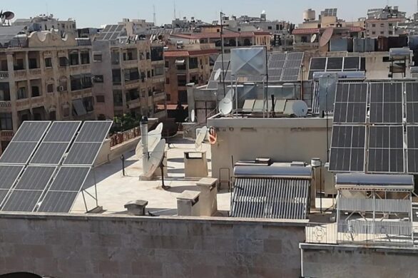 ألواح الطاقة الشمسية في دمشق - أرشيفية