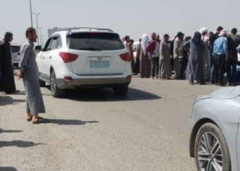 احتجاجات الأهالي في بلدة الحوايج بريف دير الزور