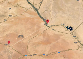 صورة تعبيرية توضح نقطتي البوكمال والتنف على الحدود السورية العراقية