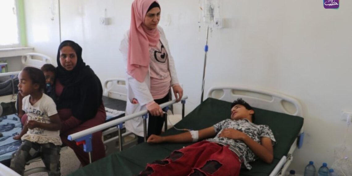 من داخل أحد المشافي بمدينة الحسكة