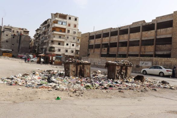 صورة أرشيفية من أحياء حلب الشرقية