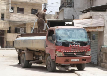 صهريج مياه في القامشلي