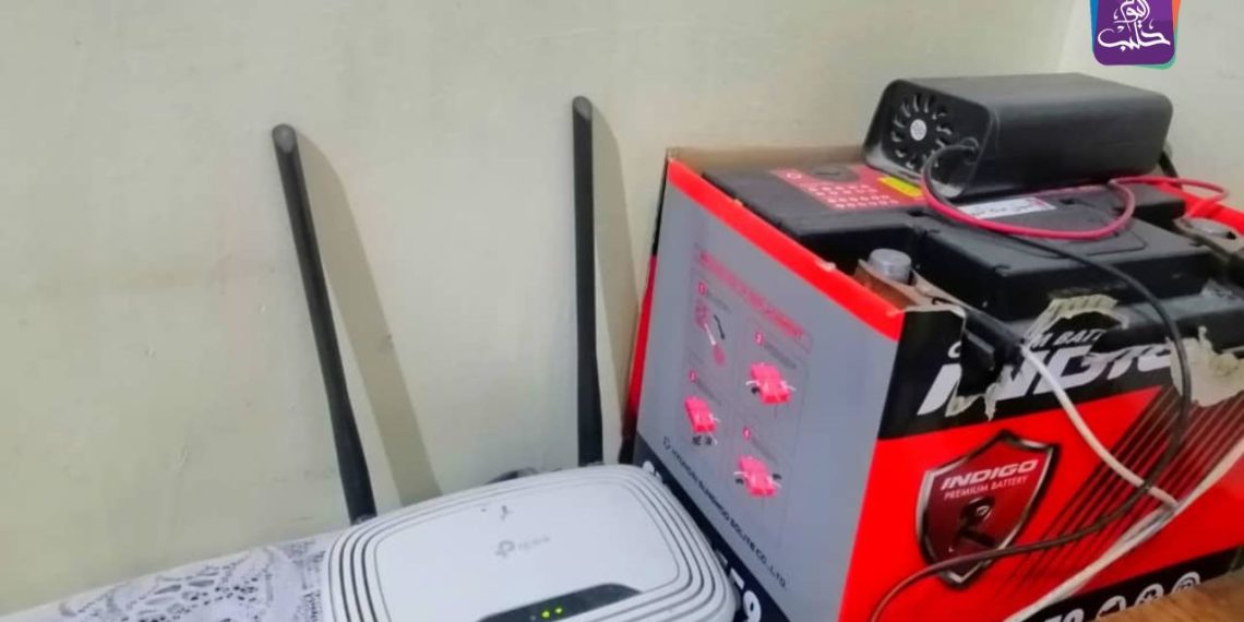 راوتر في أحد منازل دير الزور