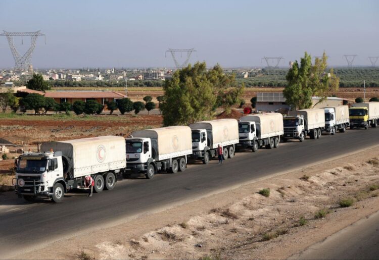 إرسال قافلة إغاثية جديدة إلى محافظة السويداء