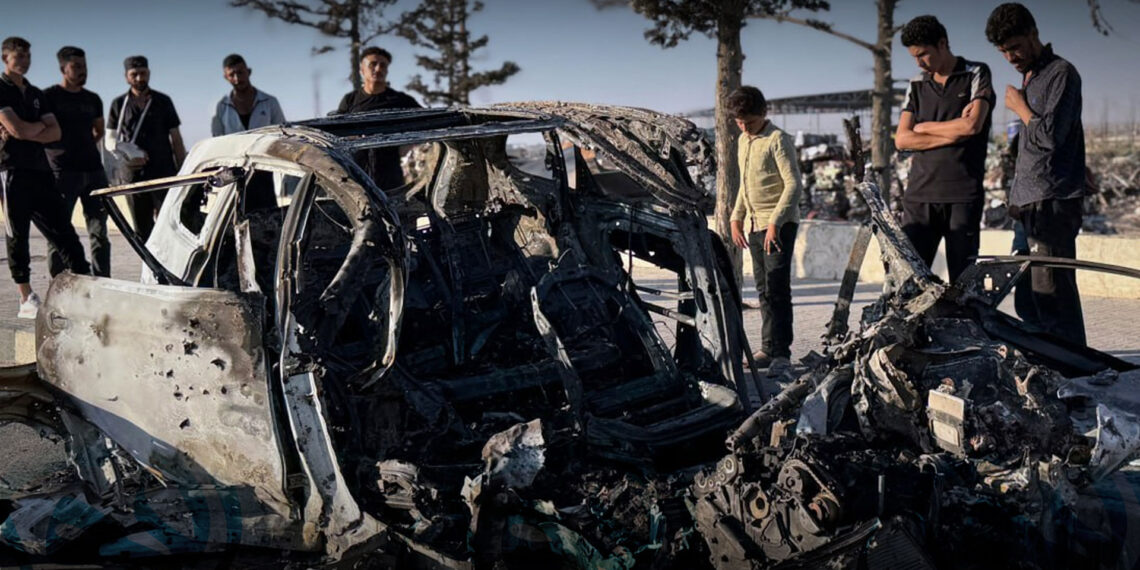 مقتل شخص جراء استهداف سيارة مدنية بطائرة مسيّرة قرب مطار حلب الدولي