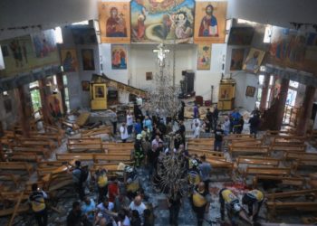 وزارة العدل تحيل منفذي تفجير كنيسة مار إلياس إلى القضاء