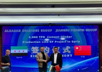 اتفاقية سورية – صينية لإنشاء مصنع إسمنت ضخم شرقي البلاد