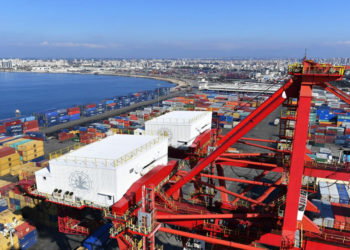 ميناء اللاذقية يستقبل أول حاوية ترانزيت من ميناء العقبة الأردني