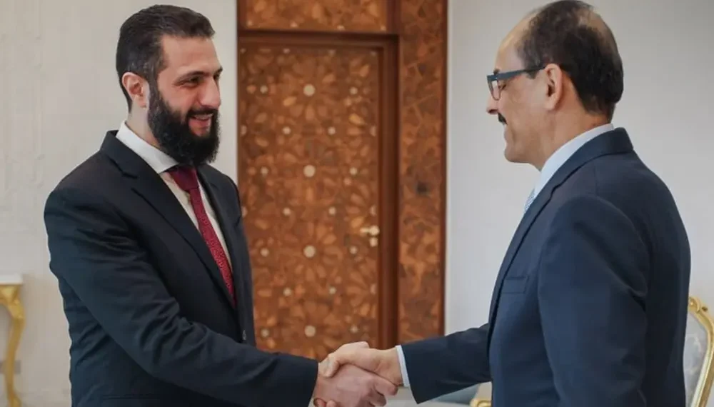 الرئيس الشرع يستقبل رئيس جهاز الاستخبارات التركي في دمشق