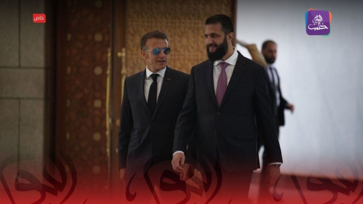 الرئيس الفرنسي يواصل زيارته في دمشق