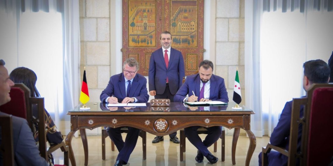 سوريا وألمانيا توقعان اتفاقية تشكيل لجنة مشتركة لتعزيز التعاون الثنائي