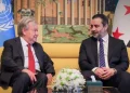 الشيباني يستقبل غوتيريش في دمشق