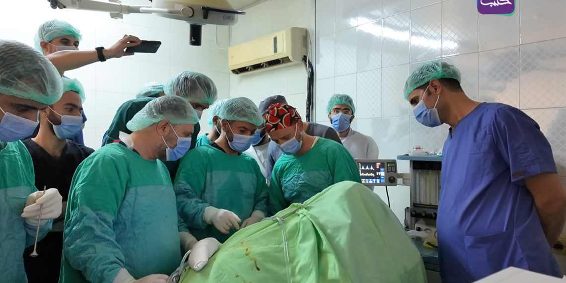عملية جراحية نوعية في مشفى حلب الجامعي