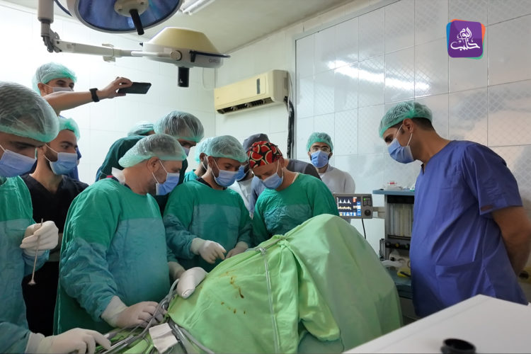 عملية جراحية نوعية في مشفى حلب الجامعي