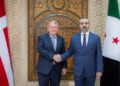 الشيباني يعقد مؤتمرًا مشتركًا مع نظيره الدنماركي بدمشق